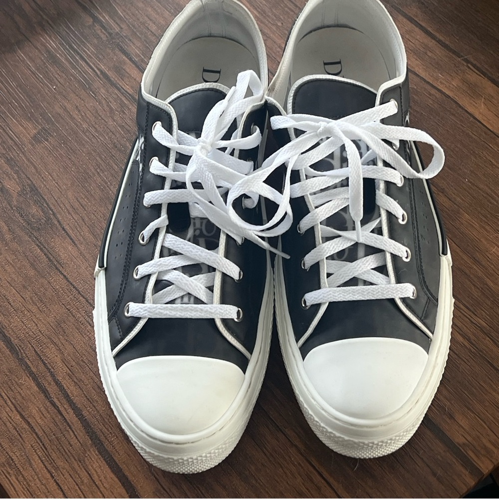 Dior Oblique Canvas B23 Low-Top SneakerBlack and White size US 14 EU 47